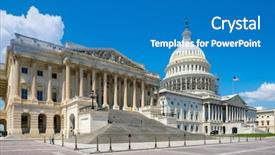  Presentation with united states - Amazing presentation theme having democrat - united states capitol in washington backdrop and a teal colored foreground