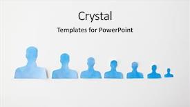  Presentation with hiring - Presentation theme with demography - business employment population career background and a white colored foreground