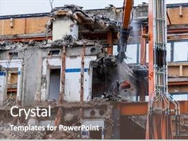 Demolition Of An Office Building PPT template 1 | CrystalGraphics