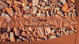  Presentation with construction - Slide set featuring demolition waste - construction debris pile background and a red colored foreground