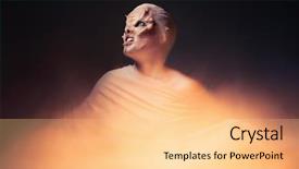  Presentation with hell - Presentation theme enhanced with demon possessed - devil from inferno hell background and a lemonade colored foreground