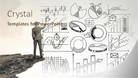  Presentation with strategy - Beautiful slide set featuring demonstrating business success strategy backdrop and a sky blue colored foreground