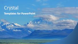 Presentation with usa - Slide set with denali-mckinley-peak-in-alaska background and a teal colored foreground