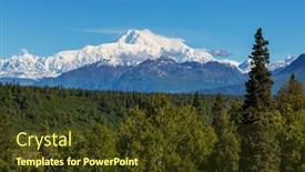 Presentation with usa - Amazing slide deck having denali mckinley peak in alaska usa backdrop and a tawny brown colored foreground