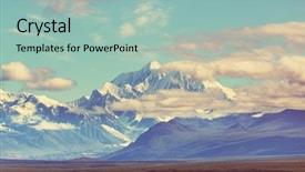  Presentation with usa - Slides with denali mckinley peak in alaska background and a mint green colored foreground