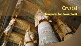  Presentation with ancient egypt - Cool new PPT theme with dendera-egypt-december-05-2014 backdrop and a tawny brown colored foreground