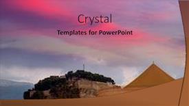  Presentation with fair - Slide set enhanced with denia-in-alicante-sunset background and a coral colored foreground