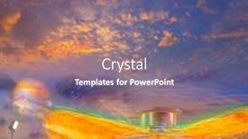  Presentation with fair - Presentation consisting of denia-in-alicante-sunset background and a violet colored foreground