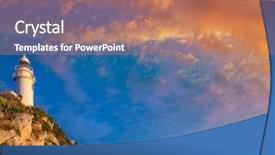  Presentation with san antonio - Audience pleasing presentation theme consisting of denia javea san antonio cape mediterranean lighthouse in alicante province spain backdrop and a coral colored foreground