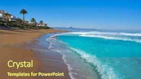  Presentation with spain - Presentation design enhanced with denia las marinas les bovetes background and a  colored foreground