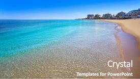  Presentation with spain - Presentation theme consisting of denia las marinas les bovetes background and a  colored foreground