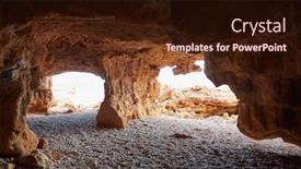  Presentation with caves - Amazing PPT layouts having denia las rotas beach caves of alicante at mediterranean spain backdrop and a wine colored foreground