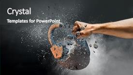  Presentation with access - Beautiful PPT layouts featuring denied any access mixed media backdrop and a dark gray colored foreground