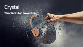  Presentation with access - Cool new theme with denied any access mixed media backdrop and a dark gray colored foreground