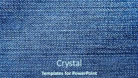 Presentation with denim - Audience pleasing presentation theme consisting of denim cloth backdrop and a ocean colored foreground