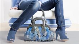  Presentation with jeans denim - Audience pleasing presentation theme consisting of denim jeans - detail of woman wearing blue backdrop and a seafoam green colored foreground