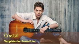  Presentation with young children playing multicultural - Amazing presentation design having denim jeans - romantic young man playing backdrop and a tawny brown colored foreground