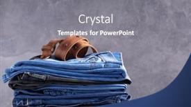 Presentation with texture jeans texture denim - Presentation design having denim-jeans-and-belt background and a gray colored foreground