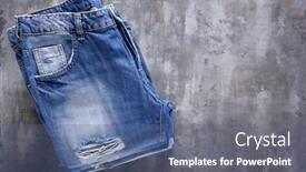  Presentation with texture jeans texture denim - Beautiful presentation design featuring denim-jeans-on-old-abstract backdrop and a ocean colored foreground