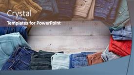  Presentation with texture jeans texture denim - Slide deck having denim-jeans-on-old-wooden background and a violet colored foreground