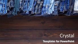  Presentation with texture jeans texture denim - Slide deck with denim-jeans-on-old-wooden background and a dark gray colored foreground