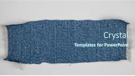  Presentation with denim - Slide deck consisting of denim-patch-the-patch-label background and a ocean colored foreground