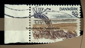  Presentation with farm house - Audience pleasing theme consisting of denmark-circa-1974-a-stamp backdrop and a coral colored foreground