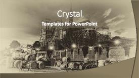  Presentation with notre dame paris france - Beautiful PPT layouts featuring denoising - docks of notre dame cathedral backdrop and a coral colored foreground