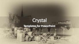  Presentation with notre dame paris france - Audience pleasing theme consisting of denoising - post card from notre dame backdrop and a dark gray colored foreground