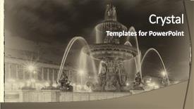  Presentation with paris france - Slides with denoising - post card from paris background and a tawny brown colored foreground