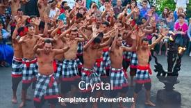  Presentation with ramayana - Presentation theme enhanced with denpasar-july-27-traditional-balinese background and a ocean colored foreground