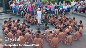  Presentation with ramayana - Slide set featuring denpasar-july-27-traditional-balinese background and a violet colored foreground