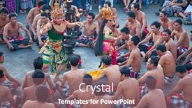  Presentation with ramayana - PPT layouts featuring denpasar-july-27-traditional-balinese background and a violet colored foreground