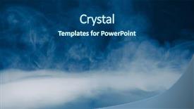  Presentation with fog - Slide set enhanced with dense fog with copy-space background and a ocean colored foreground