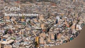  Presentation with real estate - Slide deck having dense-living-and-architecture background and a gray colored foreground