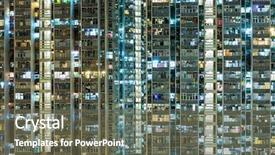  Presentation with hong kong skectch - Presentation theme with densitry - compact life in hong kong background and a tawny brown colored foreground