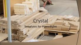  Presentation with woodworking - Cool new theme with densitry - production manufacture and woodworking industry backdrop and a coral colored foreground