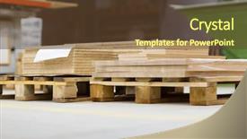  Presentation with furniture industry - Colorful presentation design enhanced with densitry - production manufacture and woodworking industry backdrop and a tawny brown colored foreground