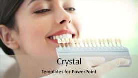  Presentation with dental office - Cool new slides with dental - dentist matching teeth colour backdrop and a mint green colored foreground