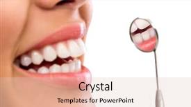  Presentation with healthy - Amazing theme having dental background - healthy woman teeth backdrop and a lemonade colored foreground