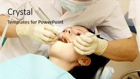  Presentation with dental - Colorful theme enhanced with dental background work in clinic backdrop and a  colored foreground