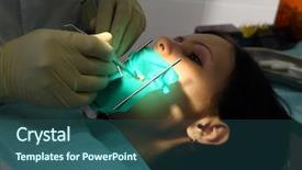 Presentation with dental - PPT layouts with dental background work in clinic background and a  colored foreground