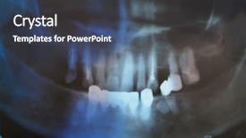  Presentation with clinic - PPT theme enhanced with dental background work in clinic background and a  colored foreground