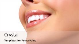  Presentation with beautiful black women smiling - Slides consisting of dental beauty - beautiful woman smile background and a  colored foreground
