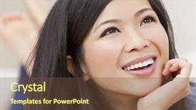  Presentation with chinese chinese - Beautiful slide deck featuring dental beauty - close up portrait backdrop and a tawny brown colored foreground