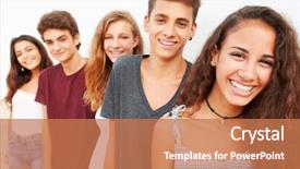  Presentation with teenage - Amazing presentation having dental braces - portrait of teenage group leaning backdrop and a coral colored foreground