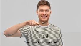  Presentation with oral hygiene - Slides enhanced with dental-care-oral-hygiene background and a light gray colored foreground