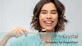 Presentation with dental hygiene - Cool new theme with dental-care-oral-hygiene backdrop and a light blue colored foreground