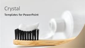  Presentation with eco sustainability - PPT layouts enhanced with dental-care-sustainability-and-eco background and a light gray colored foreground