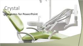  Presentation with clipping - Audience pleasing slide set consisting of dental-chair-isolated-with-clipping backdrop and a white colored foreground